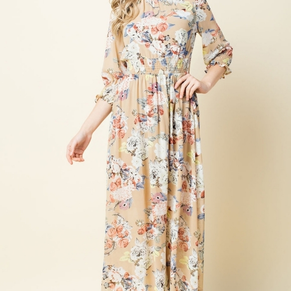 Floral Maxi Dress - Picture 1 of 5